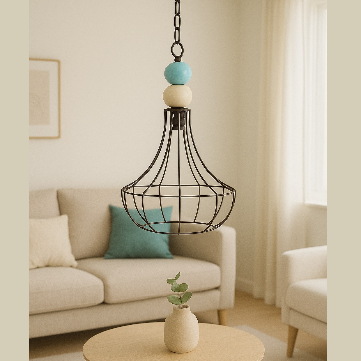Colgante Lau con ceramica